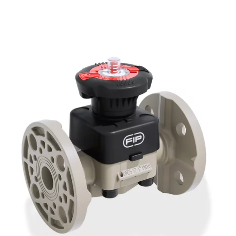 VALVOLA A MEMBRANA FLANGIATA PP-H DN025 ø1"1/2 MEMBRANA EPDM 0402104 1
