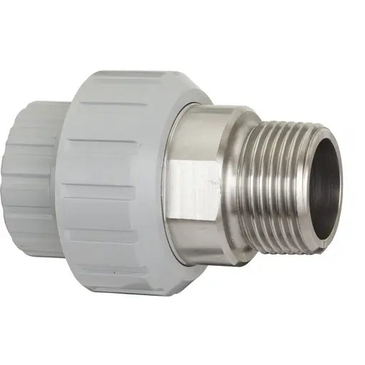 BOCCHETTONE DI PASSAGGIO PVC-C/AISI316 ø032x1" GAS F/M 0402719 1