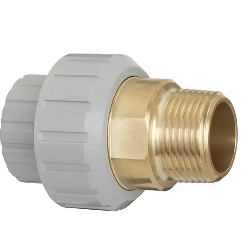 BOCCHETTONE DI PASSAGGIO PVC-C/OTTONE ø040x1''1/4 GAS F/M 0402742 1