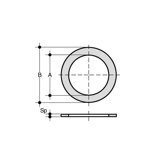 GUARNIZIONE FPM PER FLANGIA DN100 ø110-4" 0403476 1