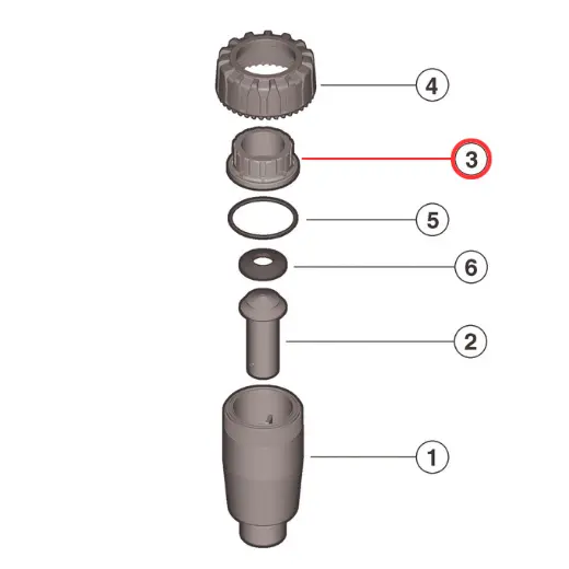 MANICOTTO DI RICAMBIO INCOLLO PVC-U ASTM PER VALVOLA VA/VZ ø050 mm 0403584 2