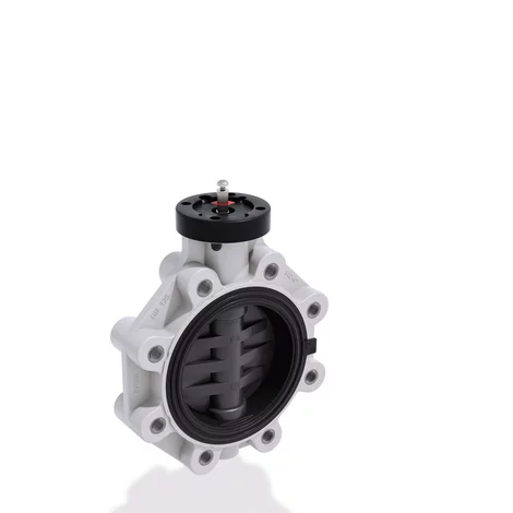 VALVOLA A FARFALLA LUG ANSI PVC-U ø2"1/2 TENUTE EPDM 0405283 1
