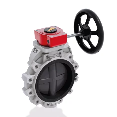 VALVOLA A FARFALLA LUG ANSI PVC-U ø12" TENUTE FPM 0405326 1
