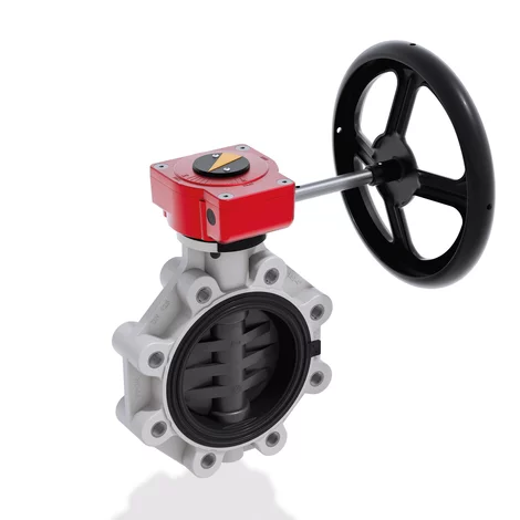 VALVOLA A FARFALLA LUG UNI PVC-U ø075 mm TENUTE EPDM 0405329 1