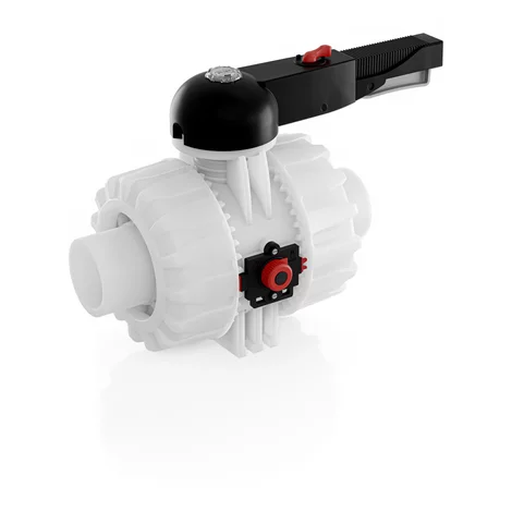 VALVOLA A SFERA SALDATURA DI TASCA PVDF ø063 mm TENUTE PTFE/FPM 0405952 1