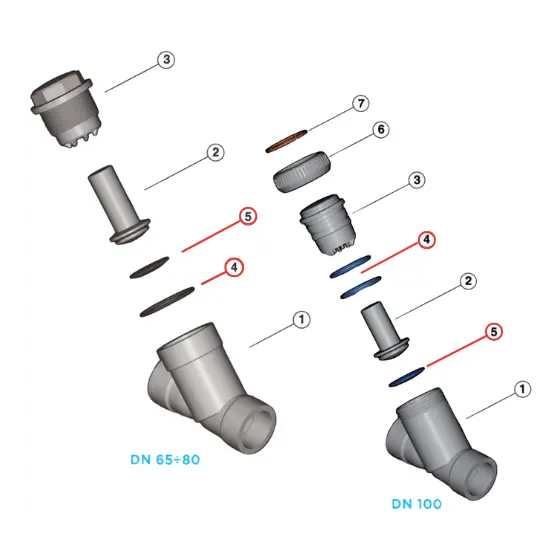SET GUARNIZIONI EPDM PER VALVOLA VR ø090 mm 0406195 1