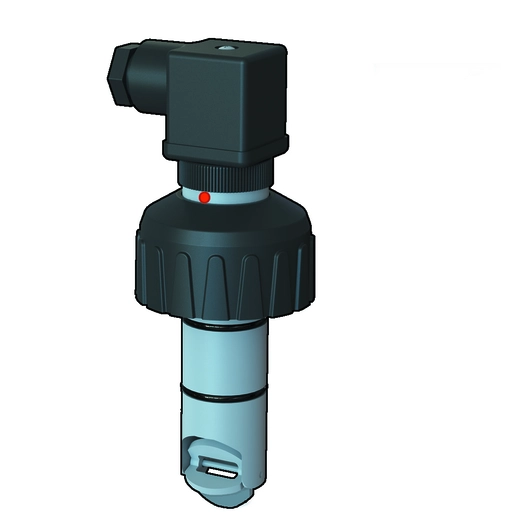 FLUSSOSTATO A ROTORE PVDF/FPM, ALIMENTAZIONE 12-24 VCC, LUNGHEZZA L1, GRADO DI PROTEZIONE IP65 0406336 1