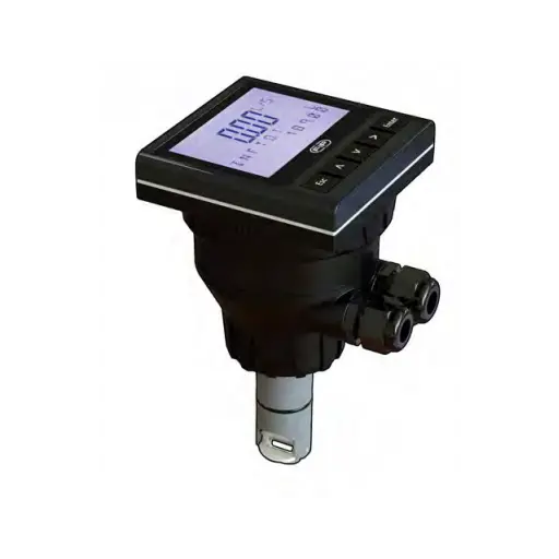 INDICATORE E TRASMETTITORE DI FLUSSO PVDF/EPDM, SCHERMO LCD, ALIMENTAZIONE A BATTERIA, LUNGHEZZA L1, MONTAGGIO DA CAMPO 0406372 1