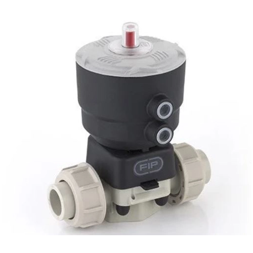VALVOLA A MEMBRANA SALDATURA DI TASCA PP-H ø032 mm MEMBRANA PTFE CON ATTUATORE PNEUMATICO S.E. E FUNZIONE N.C. 0406858 1