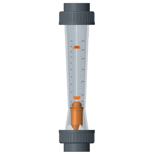FLUSSIMETRO STANDARD INCOLLO CORPO POLIAMMIDE, GALLEGGIANTE PVDF CON MAGNETE, ø050 mm SCALA 200-2000 l/h 0500572 1