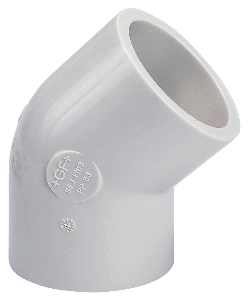 GOMITO 45° SALDATURA DI TESTA PP-H ø315 mm 0501295 1