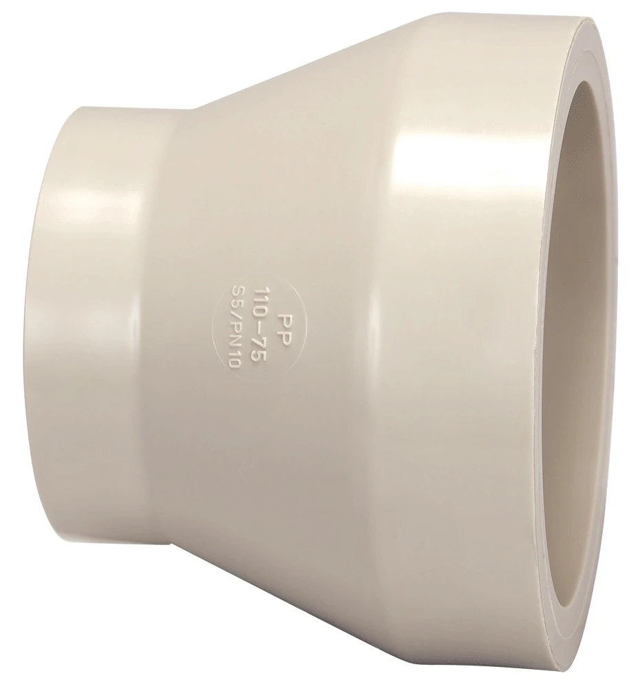 RIDUZIONE CONCENTRICA SALDATURA DI TESTA PP-H ø110x075 mm 0501376 1