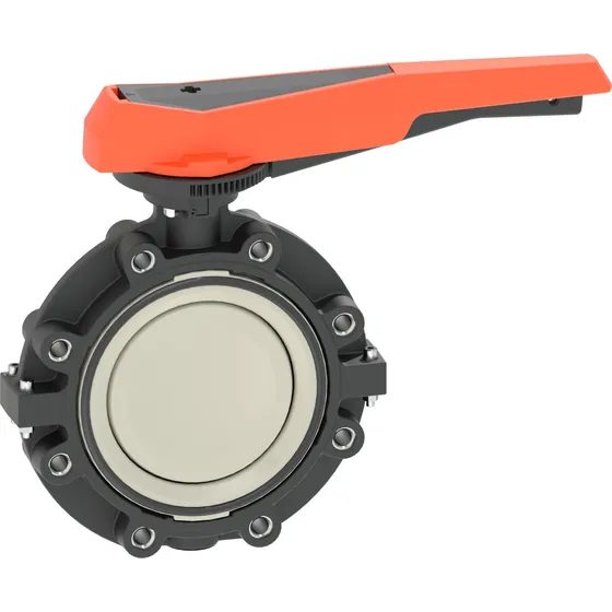 VALVOLA A FARFALLA LUG UNI PP-H ø315 mm TENUTE EPDM 0501713 1