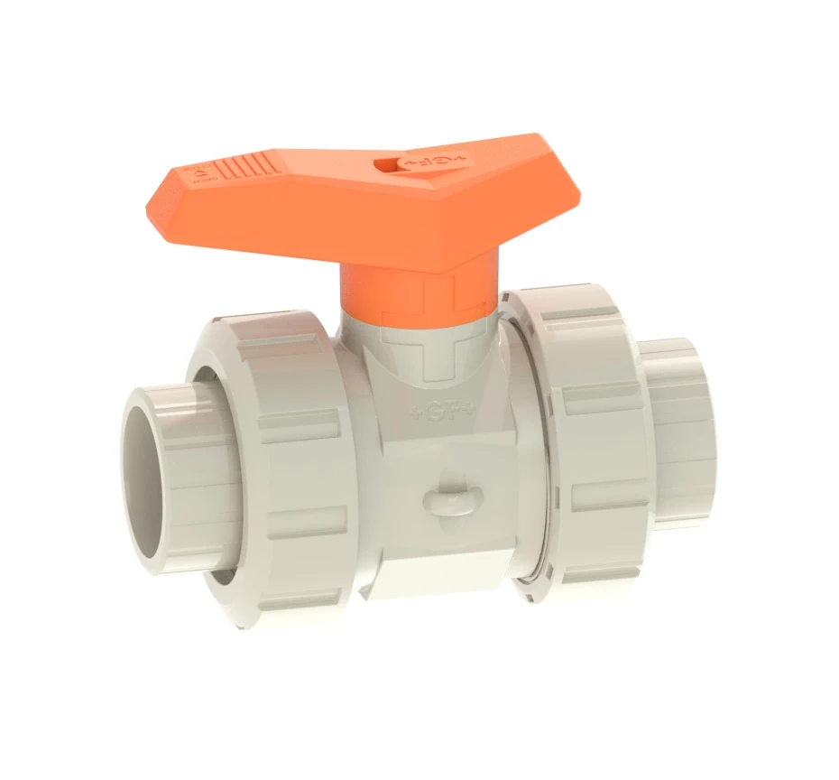 VALVOLA A SFERA SALDATURA DI TASCA PP-H ø040 mm TENUTE PTFE/EPDM 0501981 1