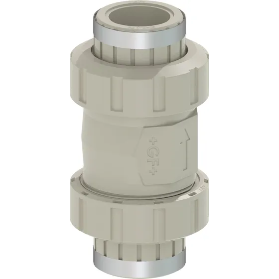 VALVOLA DI RITEGNO A SFERA FILETTATA PP-H ø3/4" GAS F TENUTE EPDM 0502083 1