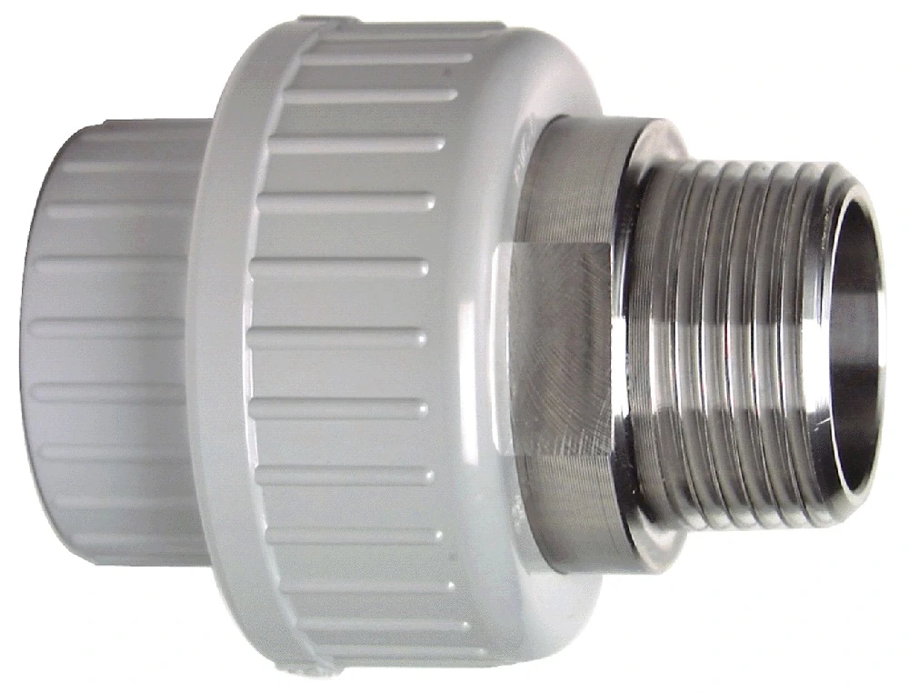 BOCCHETTONE DI PASSAGGIO PVC-C/AISI316 ø050x1"1/2 GAS F/M 0502255 1