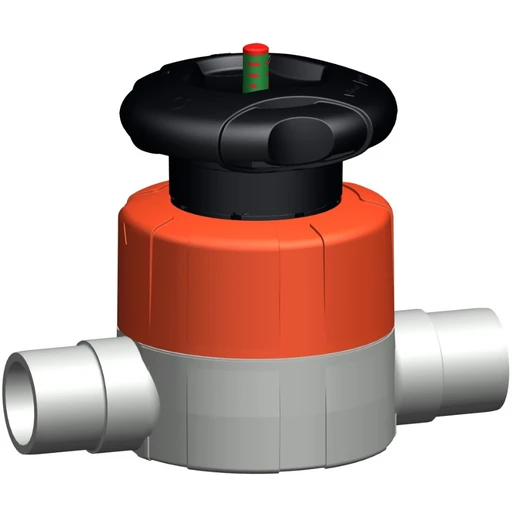 VALVOLA A MEMBRANA INCOLLO PVC-C ø020 mm MEMBRANA PTFE/EPDM 0502580 1