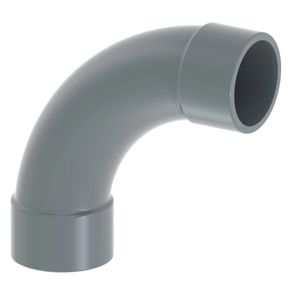CURVA 90° INCOLLO PVC-U ø020 mm AD AMPIO RAGGIO 0503288 1