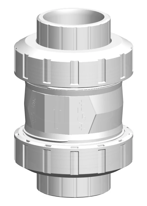 VALVOLA DI RITEGNO A SFERA SALDATURA DI TASCA PVDF ø040 mm TENUTE FPM 0504675 1